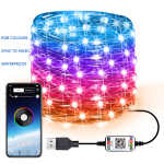 Multicolour Bluetooth Lights Via App - 20M 200 LED