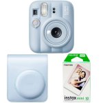 Fuji Instax MINI 13 Lagoon Blue Kit 3 Cam + Film + Case