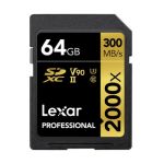 Lexar 64GB Professional 2000X 300MB S Sdxc Uhs-ii Memory Card