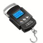 Luggage Scale Portable Electronic Fish Scales Lcd Digital Hanging Scale With Measuring Tape Ruler For Hunting Fishing