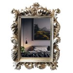Antique Gold Ornate Mirror 120X87CM AF0256