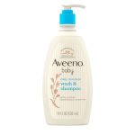 Aveeno Baby Daily Moisture Gentle Body Wash & Shampoo With Oat Extract 2-IN-1 Baby Bath Wash & Hair Shampoo Tear- & Paraben-free