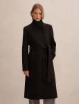 Phoebe Funnel Neck Coat - 16 Black