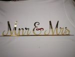 Signs Words Mr & Mrsperspex Gold