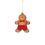 Clay Gingerbread Boy Hanging Ornament 5.4X2X9CM