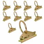Eapele 10PCS Steel E-track O Ring Tie-down Anchors Secure Cargo In Enclosed flatbed Trailers Trucks Load Limit Of 1500LB