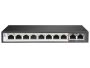 Scoop 8 Port Fast Ethernet Switch With 8 Ai Poe Ports And 2 Ge Uplink