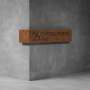 House Number & Mailbox D01 - 350H X 600D X 2000W / Rust Coat / No