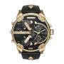Diesel DZ7371 Mr. Daddy 2.0 Gold Black Leather Watch - 57MM