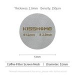 Coffee Accessories Puck Screen Reusable Heat Resistant 51MM 2.0MM