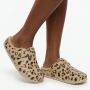 Desi Fur Slip On - Leopard - 8