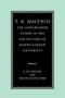 T. R. Malthus: The Unpublished Papers In The Collection Of Kanto Gakuen University: Volume 1   Paperback New