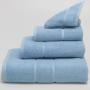 Terry Lustre 525GSM Grecian Key Bath Mat - Various Colours - Bath Mat 50CM X 75CM / Angel Blue