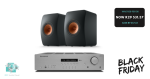 Kef LS50 Meta Loudspeakers + Cambridge AXR100 Amplifier