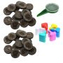 Seedlings Soil Block Peat 48 Set With Tags & Seed Dispenser