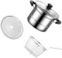 Deep Fryer Pasta Strainer Basket Of Stainless Steel Stock Pot Steamer Pot