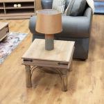 Rustic Side Table Old Oak