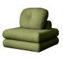 Single Seater Fabric Mochi Sofa Bed - Convertible Modular Block Sofa