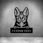 American Shorthair With Custom Text - 450MM Grey