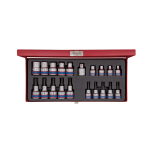 Socket Set 3 8" & 1 2" Male & Female Torx 20PC