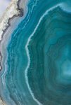 Blue Vertical Agate Art Print - Matte Fine Art Print No Frame A1