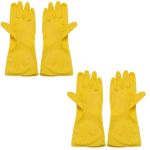 Medium - Waterproof Dishwashing & Cleaning Gloves - Yellow