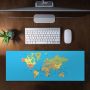 World Map Large Desk Pad