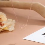 CNE107534RG Personalized Name Necklace Rose Gold Plated 925 Sterling Silver