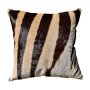 African Burchell Zebra Hide Throw Pillow