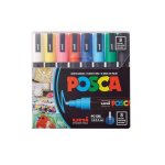 Uni Posca PC-5M 1.8MM-2.5MM Basic Bullet SET8
