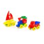 Construction Set - Boat Car And Train Set 23PC