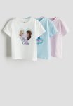 3 Pack Printed Jersey Tops - Multi