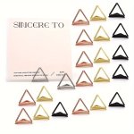 10PCS Triangle Card Holder Hotel Table Number Holder Desktop Memo Holder Vertical Metal Message Holder Postcard Wedding Photo Ho