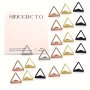 10PCS Triangle Card Holder Hotel Table Number Holder Desktop Memo Holder Vertical Metal Message Holder Postcard Wedding Photo Holder Rose Golden Clip