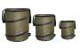 - Collapsible Waste Bag Bin For Gardening/ Picnic Camping Set Of 3