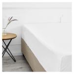 Microfibre White Fitted Sheets