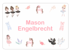 Ice Cream Tub School Label : Swan Princess White