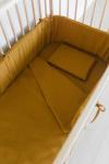 Butterscotch Muslin Cot Duvet Cover - Incl Pillow Inner