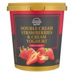 Pnp Double Cream Strawberries & Cream Yoghurt 1KG