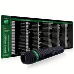 Office Software Excel Special Shortcut Key Mouse Pad Large Desk Pad Table Shortcut Way Overall Non-slip Mat 90X30X0.2CM 35.4X11.