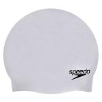 Speedo Plain Moulded Silicone Cap - Chrome 8-709849086
