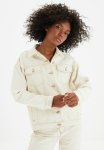 Basic Denim Jacket - Ecru
