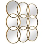 Circular Mirror And Metal Wall Decoration 89CM X 89CM