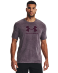 Men's Ua Wash Tonal Sportstyle Short Sleeve - Purple Stone Medium Heather LG