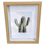 Woodgrain Photo Frame Brown 22CM X 18CM