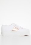 Superga 2790 Platform Metallic Nappa Window - Aui White Rose Pink