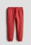 Brushed-inside Joggers - Red