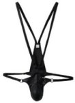 Jockmail Adjustable Men's Jumpsuit In Leather