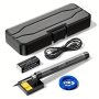 USB Rechargeable Soldering Iron Kit With Adjustable Temperature Portable Welding Tool With Lithium Battery 500MAH Plastic Construction USB Charging Cable Included - Ideal For