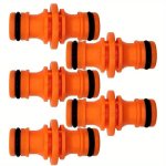 5PCS Set 1 2" Quick Connect Hose Fittings For Car Wash & Garden Watering - Durable Plastic Repair Connectors